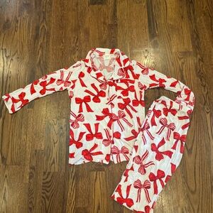 In My Sundays Red Bow Pajamas, SMALL